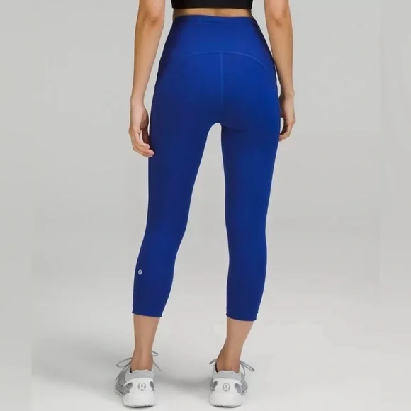 NWT Lululemon SWIFT SPEED HR Crop 21” Larkspur Blue size 4 - Picture 1 of 11